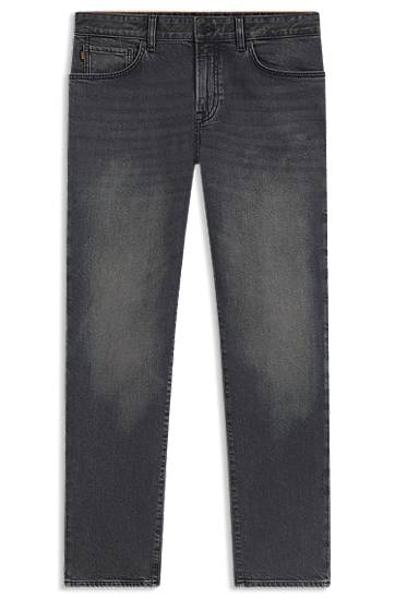 Kavbojke BOSS Maine regular-fit jeans comfort-stretch denim Siva | 50549530
