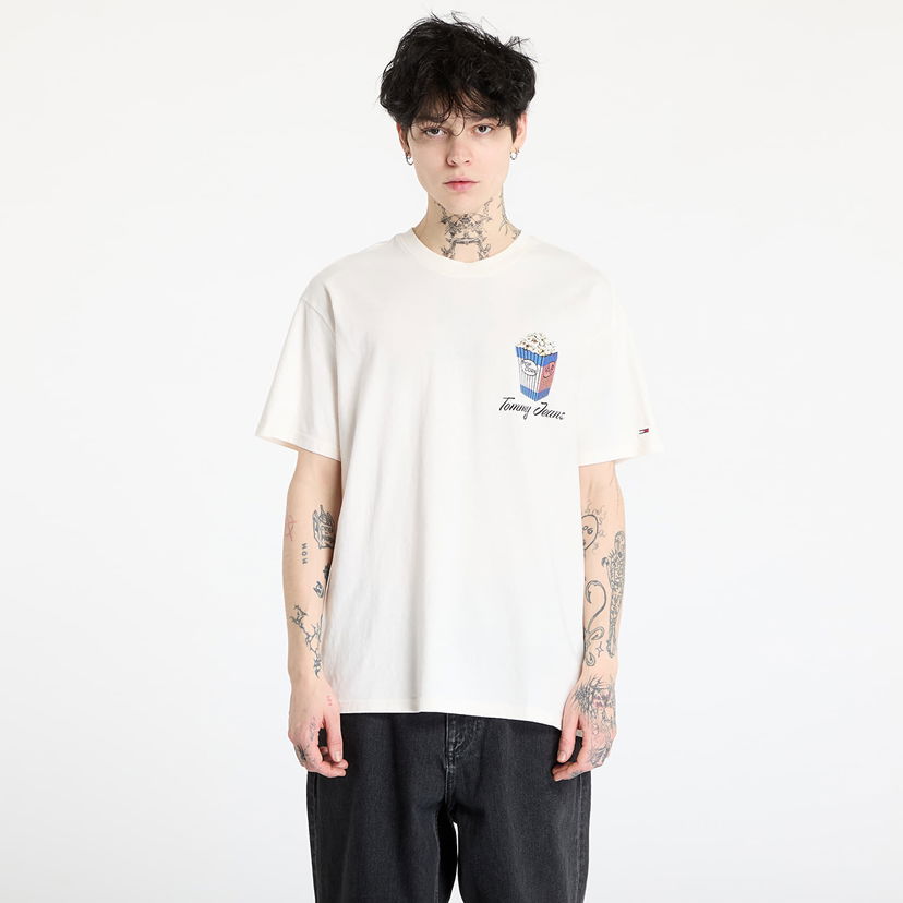 Majica Tommy Hilfiger Tommy Jeans Relaxed Novelty Graphic T-Shirt Bela | DM0DM20352 YBH