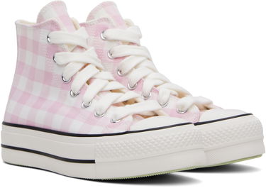 Superge in čevlji Converse Chuck Taylor All Star Lift Platform Gingham Roza | A13663C, 2