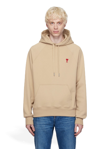 Pulover AMI Hoodie Bež | USW205.747