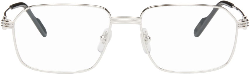 Sončna očala Cartier Rectangular Glasses Siva | CT0445O-002, 0