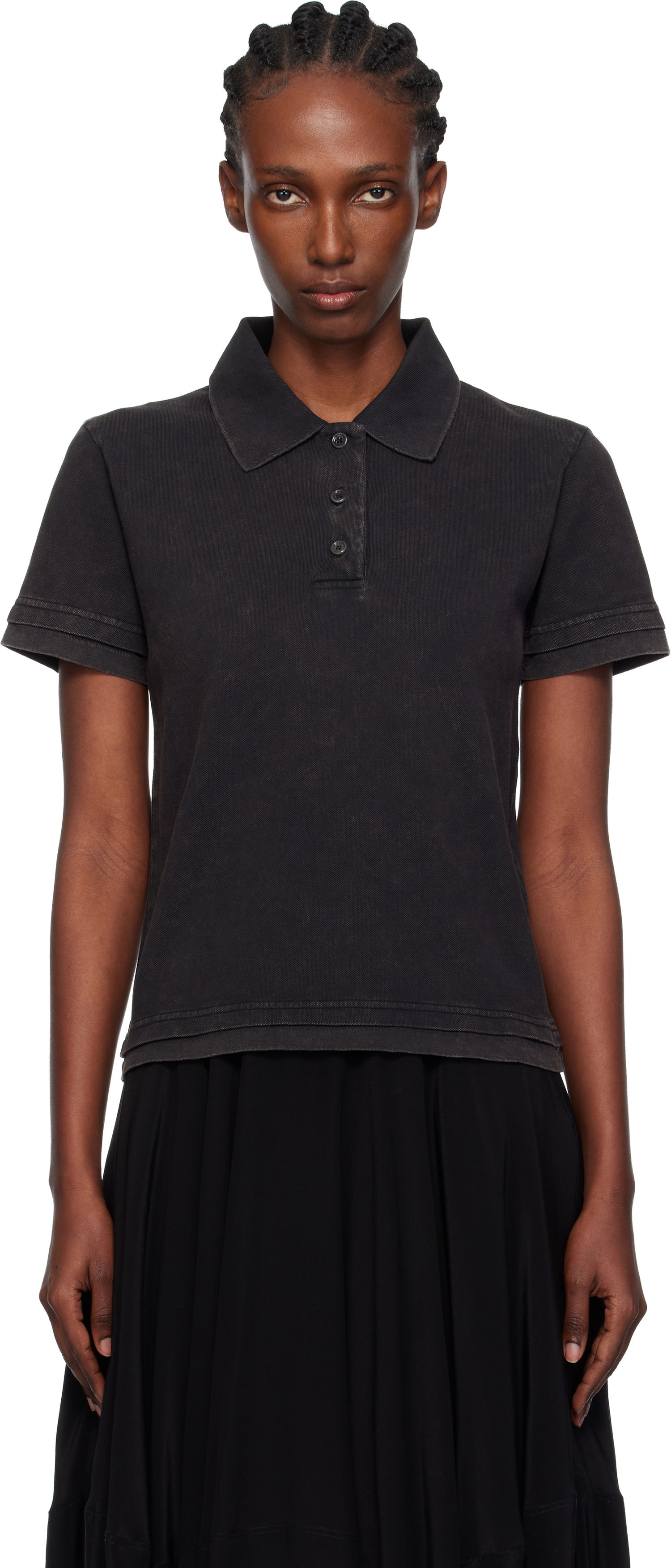 Polo majica JW Anderson JW Anderson Layered Short Sleeve Polo Črna | JO0277-PG1808, 0