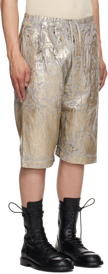 Kratke hlače Rick Owens Rick Owens DRKSHDW Hollywood Drawstring Pods Shorts Kovinski | DU01E3380 SGMC, 1