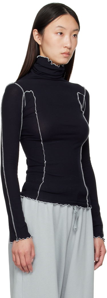 Pleteni pulover Baserange Baserange Omato Turtleneck Top Črna | TTOMT-CR-AU25, 1