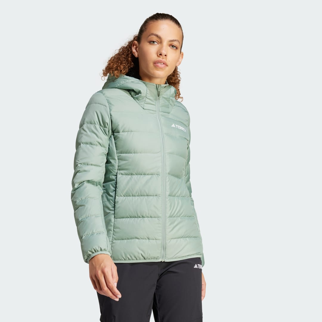 Jakna adidas Performance Terrex Multi Light Down Hooded Jacket Zelena | IP3543, 0