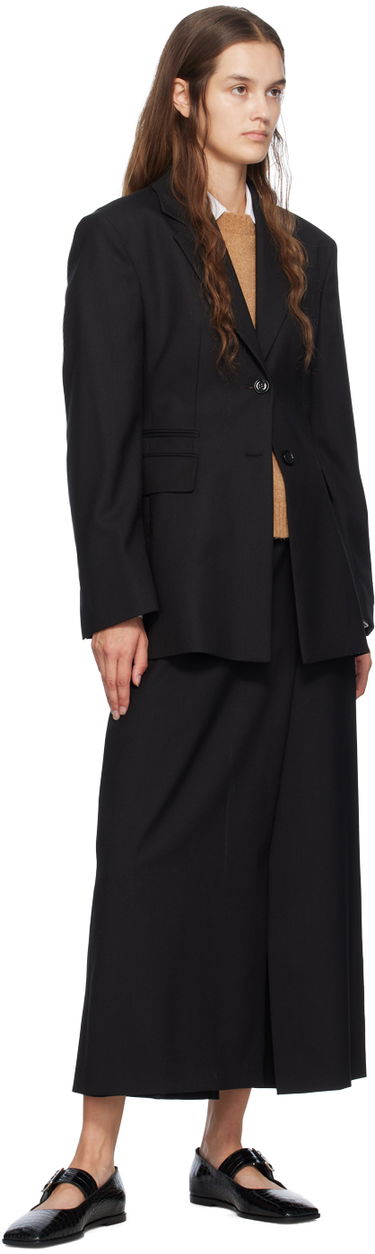 Obleke Aeyde Aeyde Sunny Crocodile Embossed Ballerina Flats Črna | A11-FL-GRZS15FL127-FW24-800-065, 4