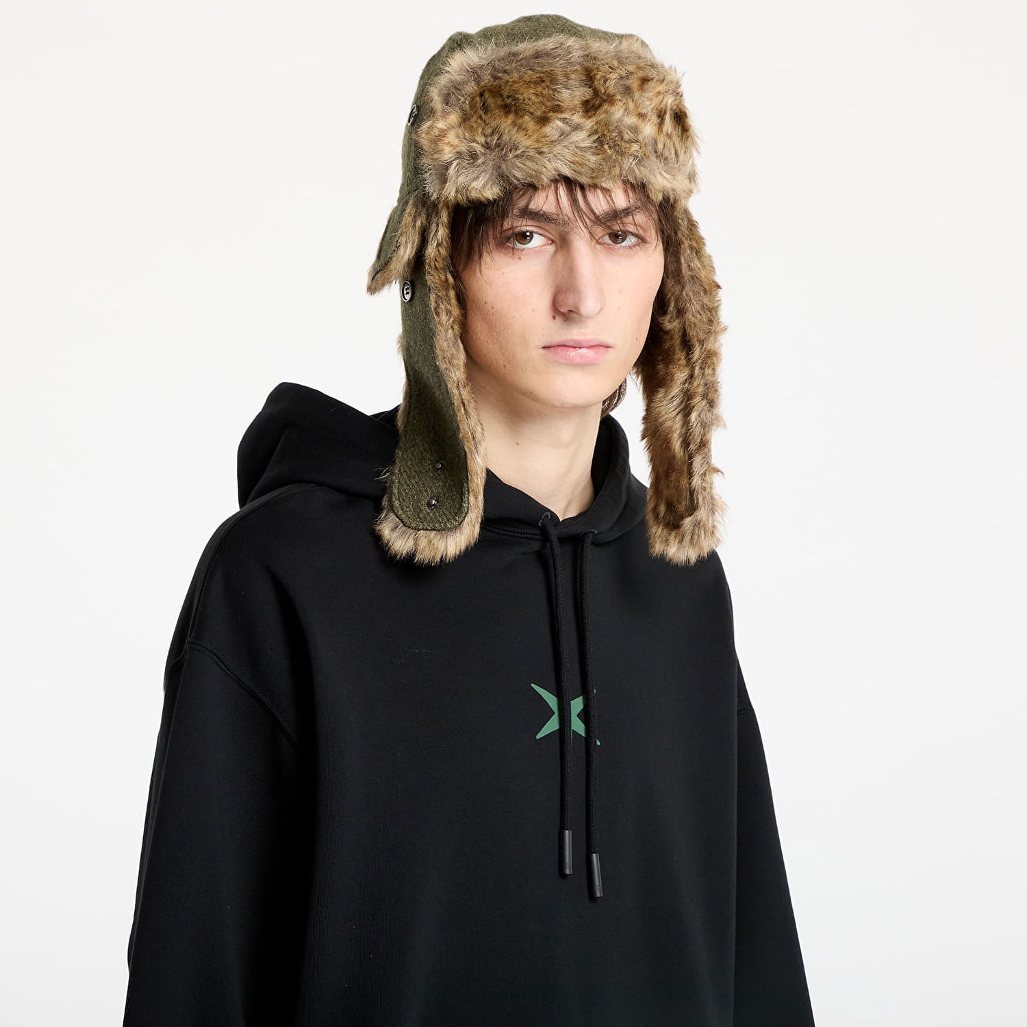 Pulover Marcelo Burlon Marcelo Burlon County Goth Boxy Hoodie Črna | CMBB10CS25FLE0021052, 1