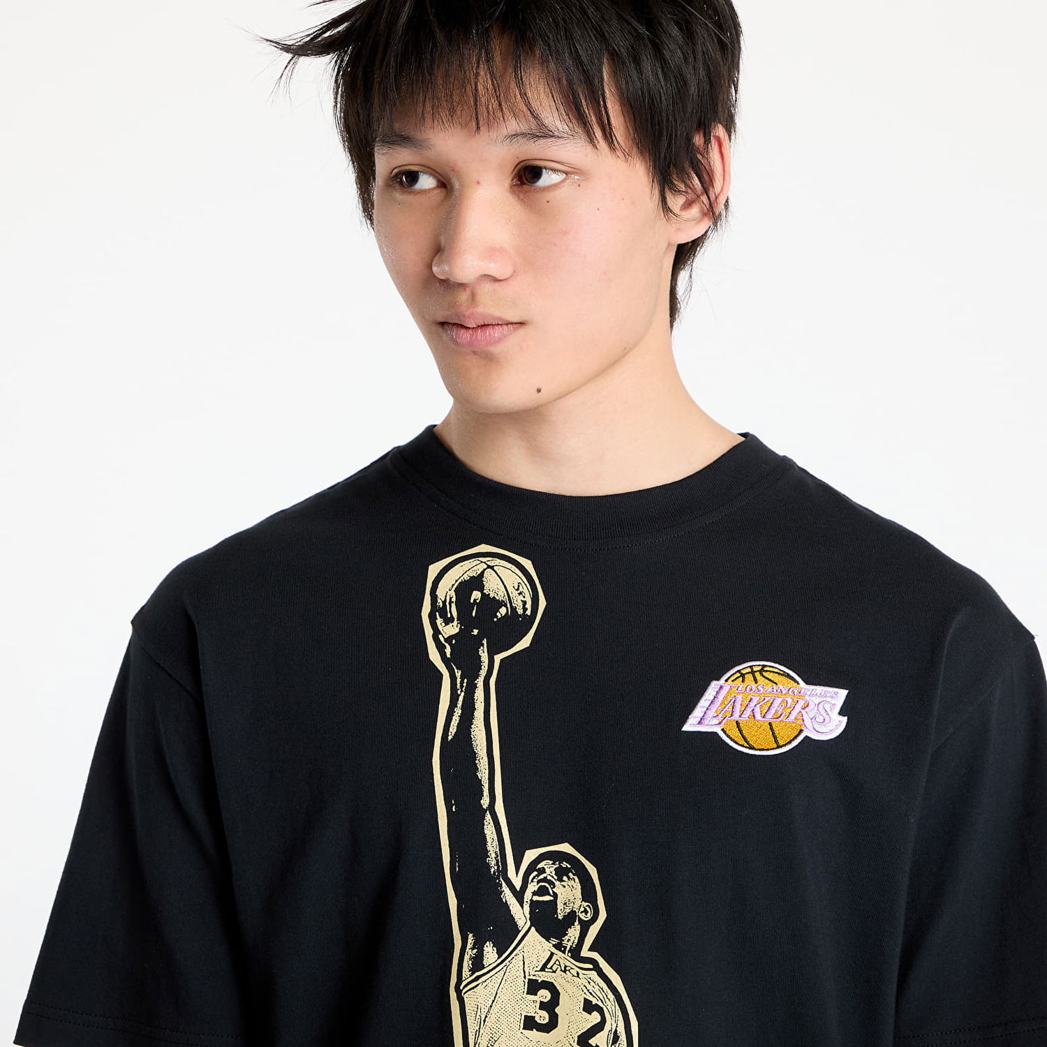 Majica Mitchell & Ness Mitchell & Ness Lakers Magic Johnson Vintage Graphic Tee Črna | NN12306-LALBLCK, 1