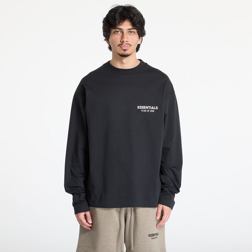 Pleteni pulover Fear of God Fear of God Essentials Classic Fit Long Sleeve T-Shirt Črna | 125AS254200F-861
