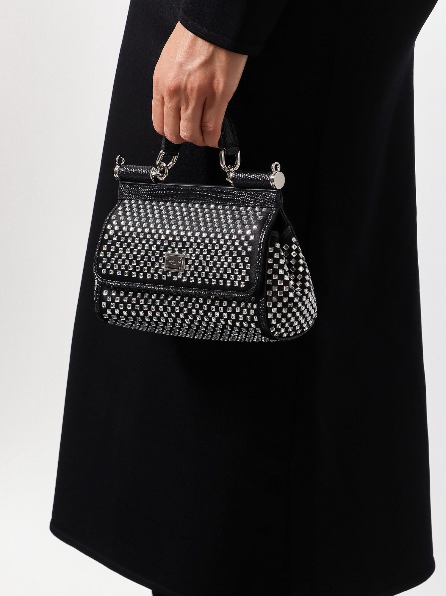 Torbica Dolce & Gabbana Handbag With Crystals Črna | BB7116AP6028S488, 1