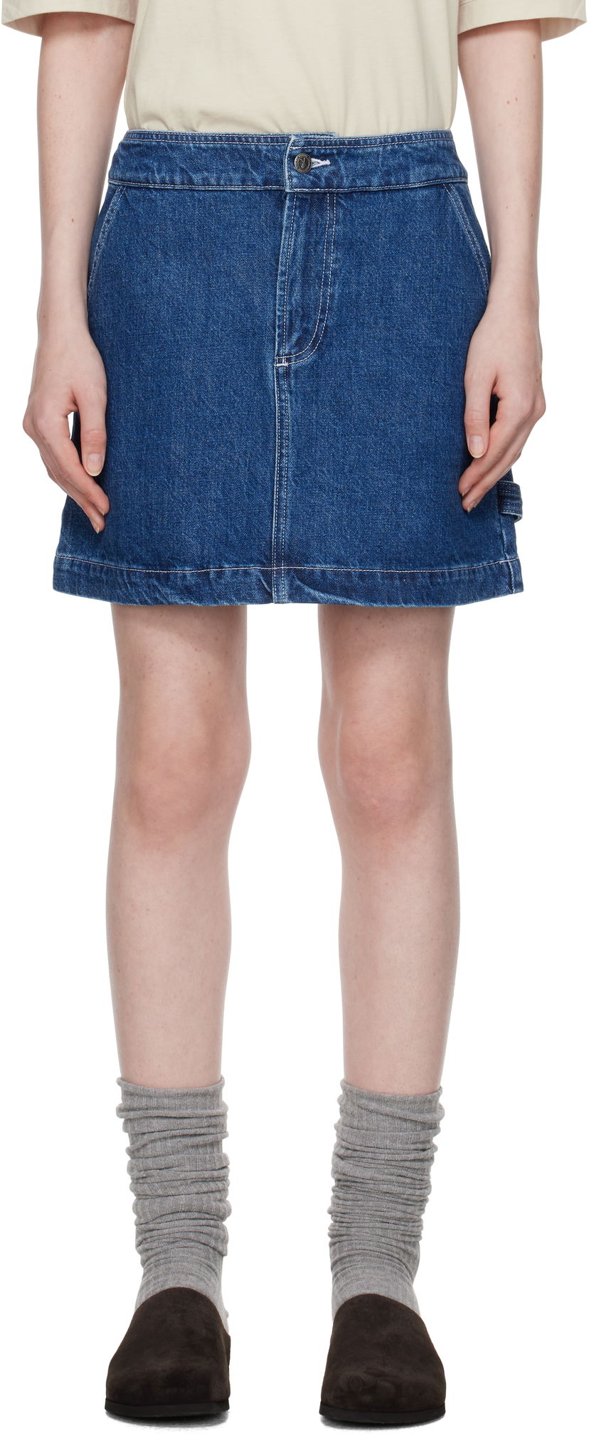 Krila A.P.C. Denim Miniskirt Mornarica | COHET-F06435