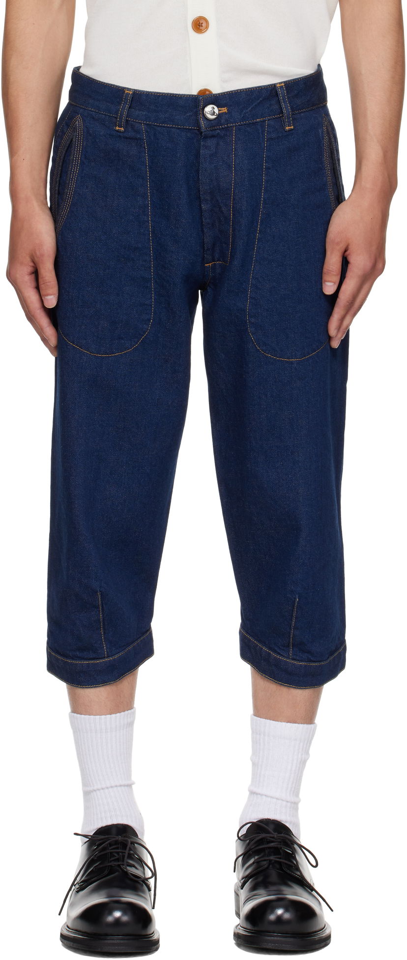Kavbojke Vivienne Westwood Vivienne Westwood Casa Breeches Jeans Modra | 3902000Z-W0162-