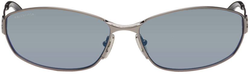 Sončna očala Balenciaga Rectangular Sunglasses Siva | BB0336S-002