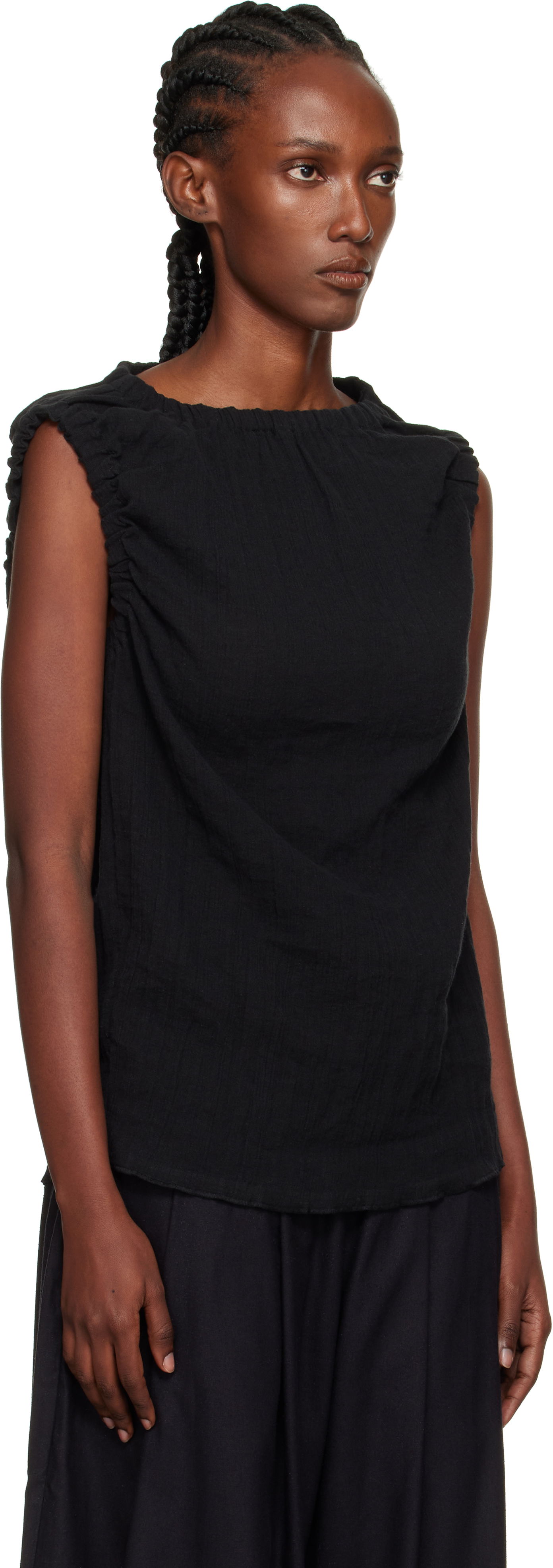 Majica brez rokavov Baserange Baserange Mia Sleeveless Top Črna | TSMI-CL-AU25, 1