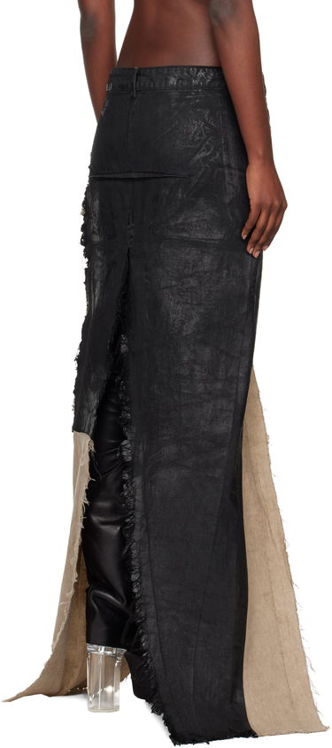 Krila Rick Owens Concordians Sliced Denim Maxi Skirt Večbarvna | RO02E4393 BMC921, 2