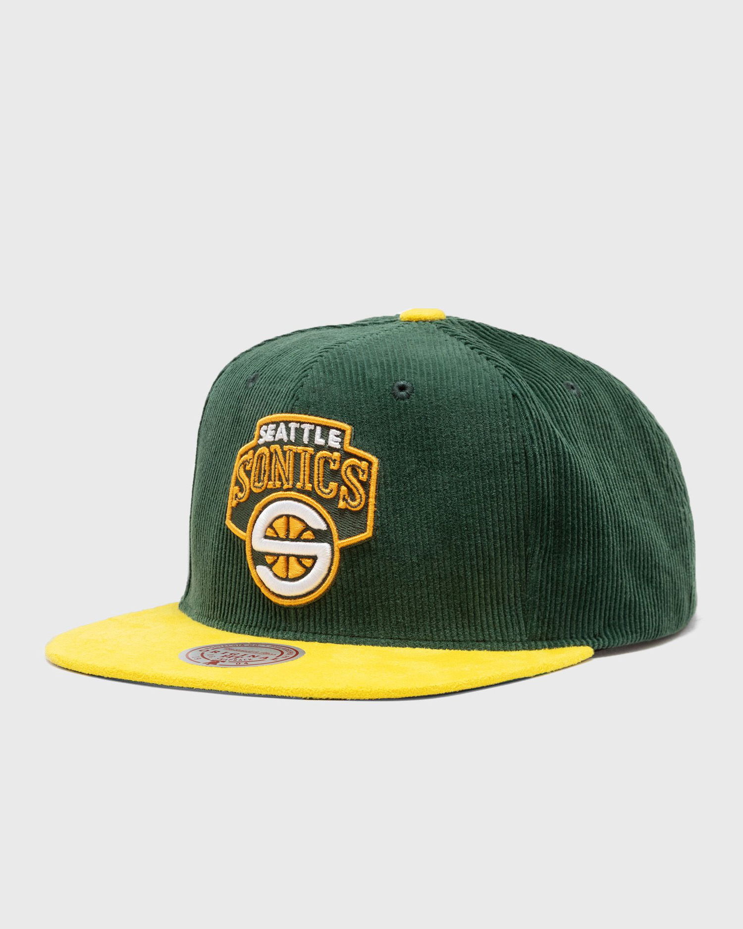 Kapa Mitchell & Ness Seattle Supersonics Corduroy Snapback Hat Zelena | HS10048-SSUGREN, 1
