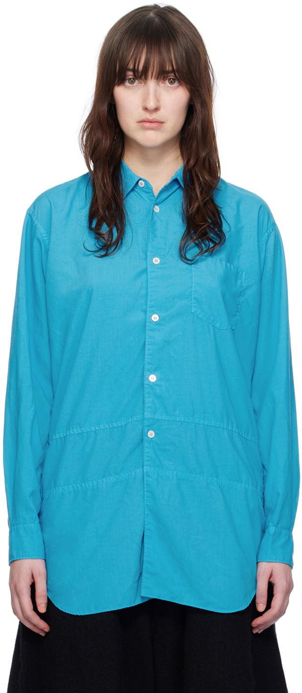 Oblačila Comme des Garçons Paneled Shirt Modra | FL-B040-051