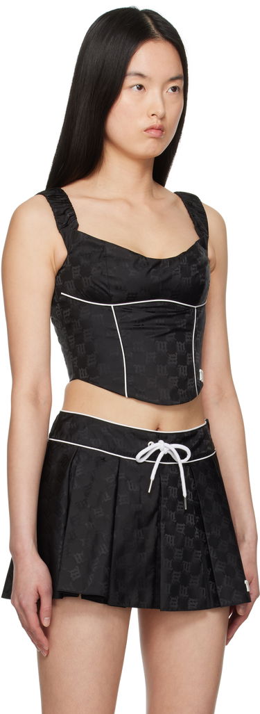 Krila MISBHV MISBHV Monogram Nylon Corset Top Črna | 250W104, 1