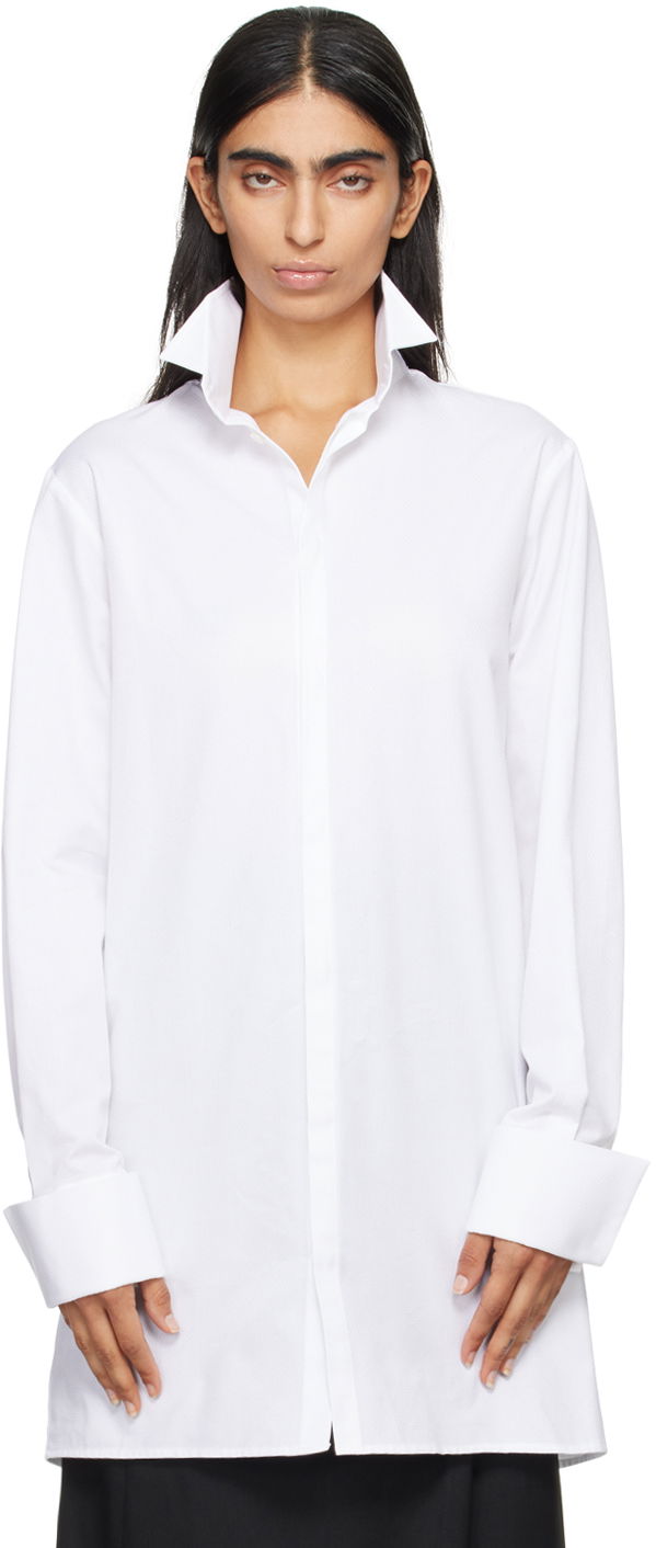Srajce Maison Margiela Spread Collar Shirt Bela | S62DT0032 M35231