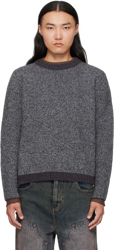 Pleteni pulover Eckhaus Latta Eckhaus Latta Yak Knit Sweater Siva | 8258-EL-PF25-M, 0