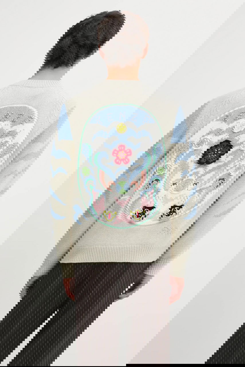 Pleteni pulover KENZO RWS Pachinko Sweater Večbarvna | FF65CA7463CI, 0