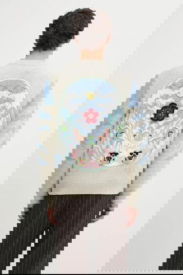 Pleteni pulover KENZO RWS Pachinko Sweater Večbarvna | FF65CA7463CI, 0