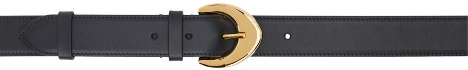 Pasovi The Row Leather Belt With Gold-Tone Buckle Črna | W1615-L60, 0