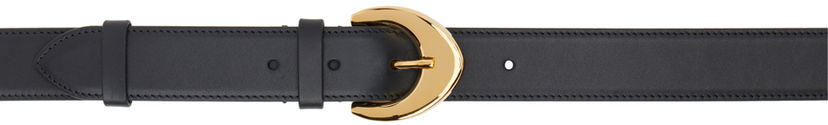 Pasovi The Row Leather Belt With Gold-Tone Buckle Črna | W1615-L60