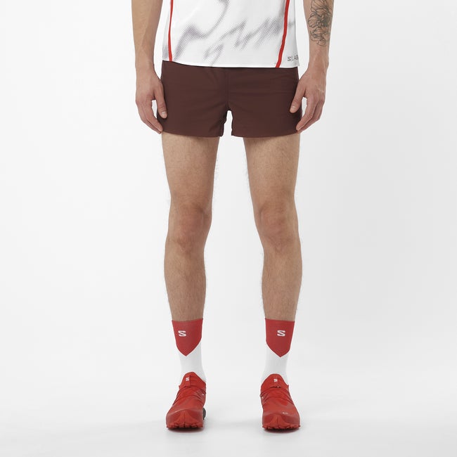 Kratke hlače Salomon S/Lab Speed 3" Running Shorts Rjava | LC2692600