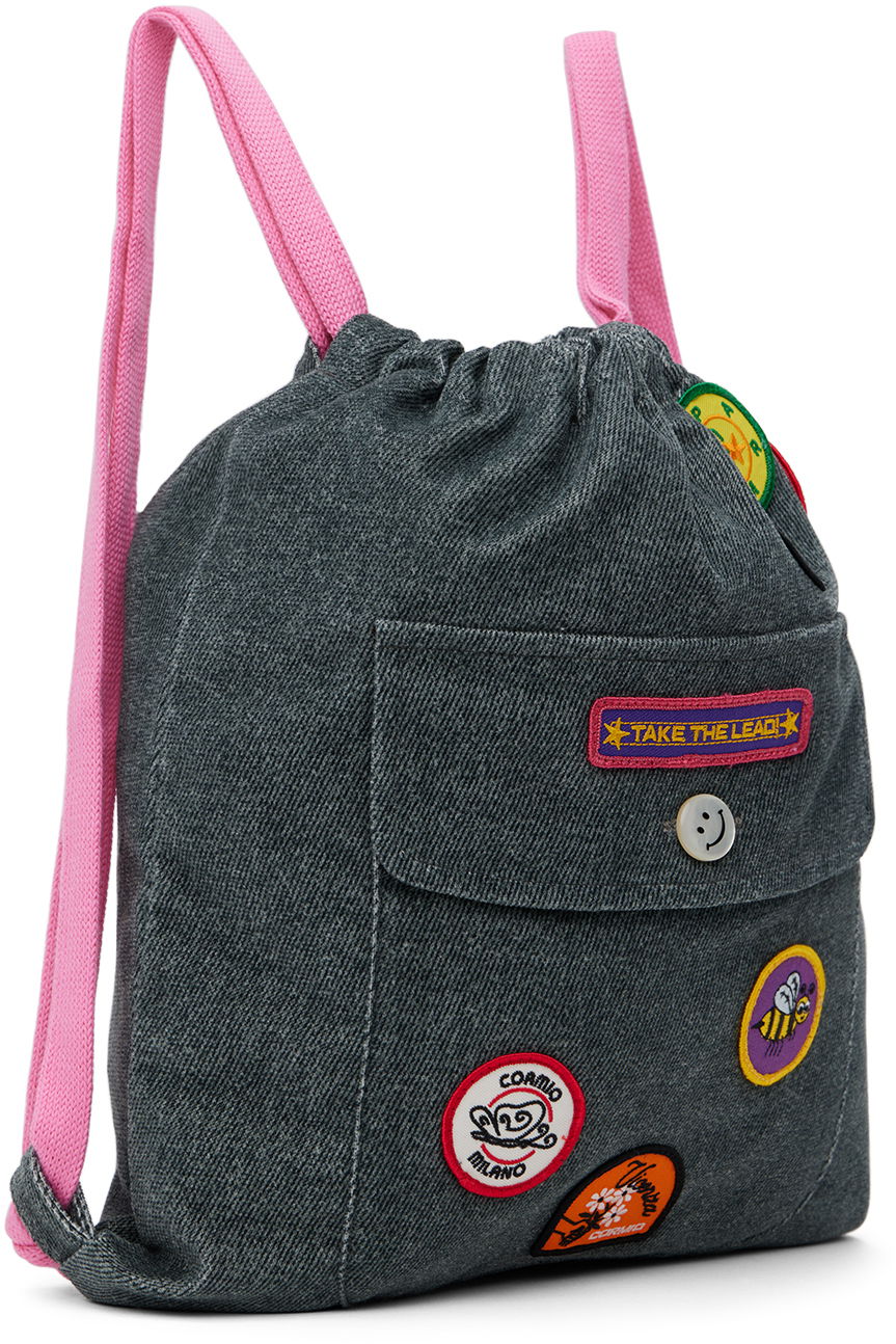 Nahrbtnik CORMIO Cormio Badge Backpack Siva | BACKPACK CORDUROY, 1
