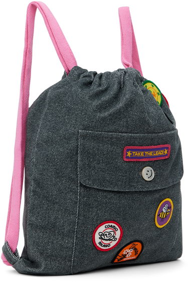 Nahrbtnik CORMIO Cormio Badge Backpack Siva | BACKPACK CORDUROY, 1