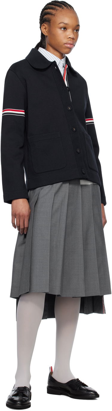Pleteni pulover Thom Browne Thom Browne Cotton Loopback Work Jacket Mornarica | FKJ113A-Y3004, 3