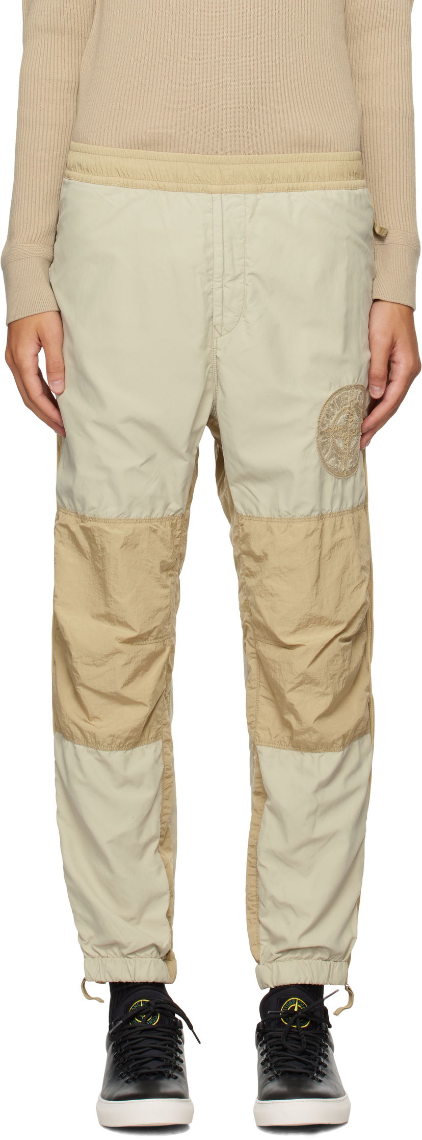 Trenirka Stone Island Brushed Nylon Sweatpants Bež | 8115308M4
