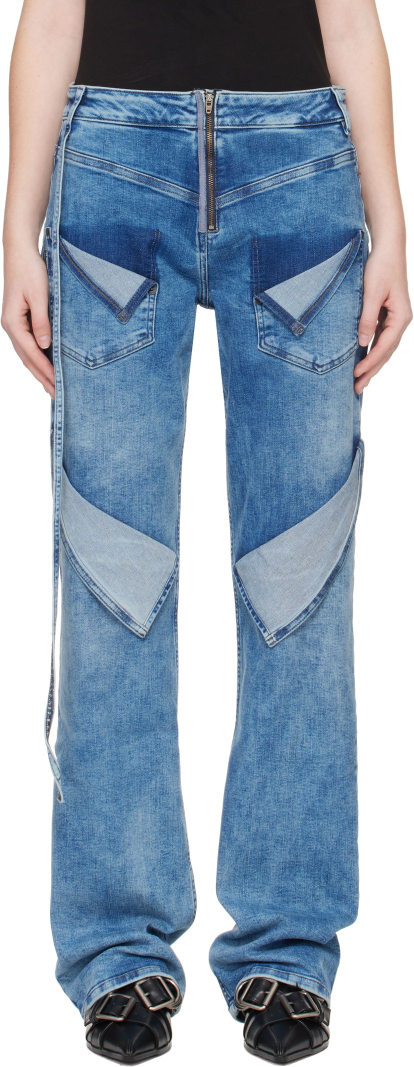 Kavbojke Ottolinger Ottolinger Loose Fit Jeans Modra | 117-202817-02