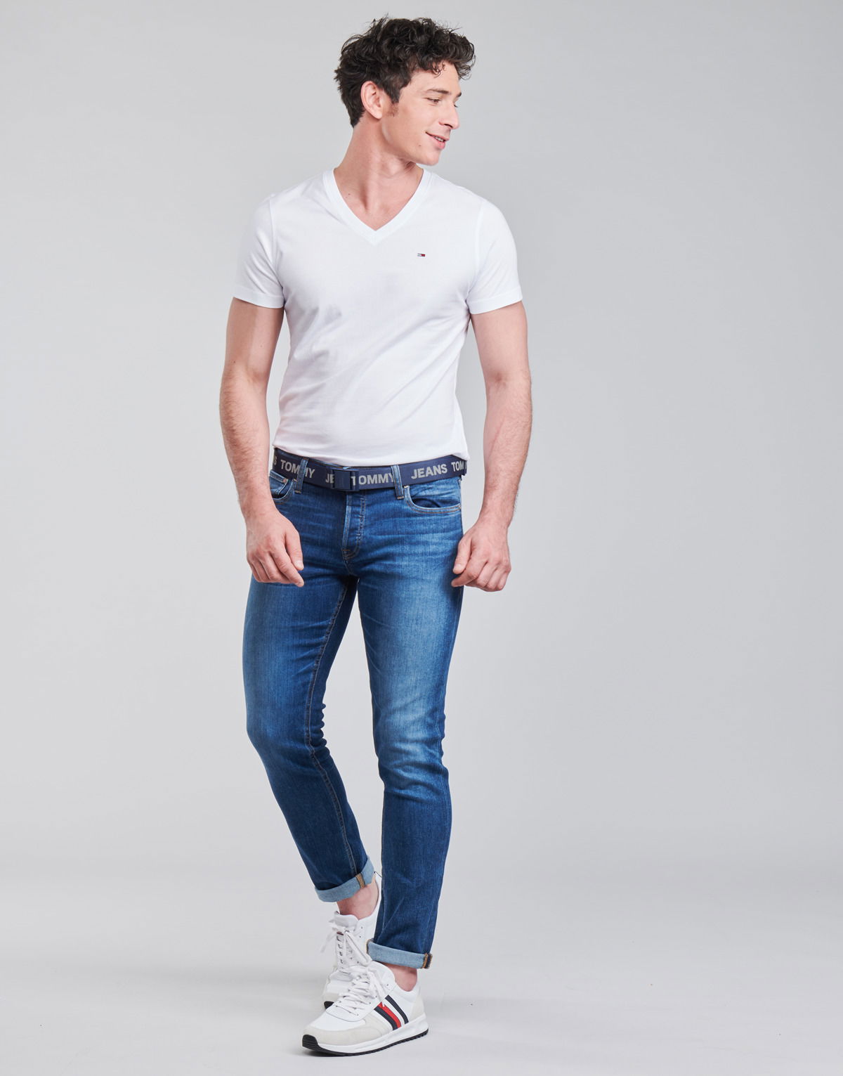 Majica Tommy Hilfiger ORIGINAL JERSEY V NECK TEE Bela | DM0DM04410-100-NOOS, 1