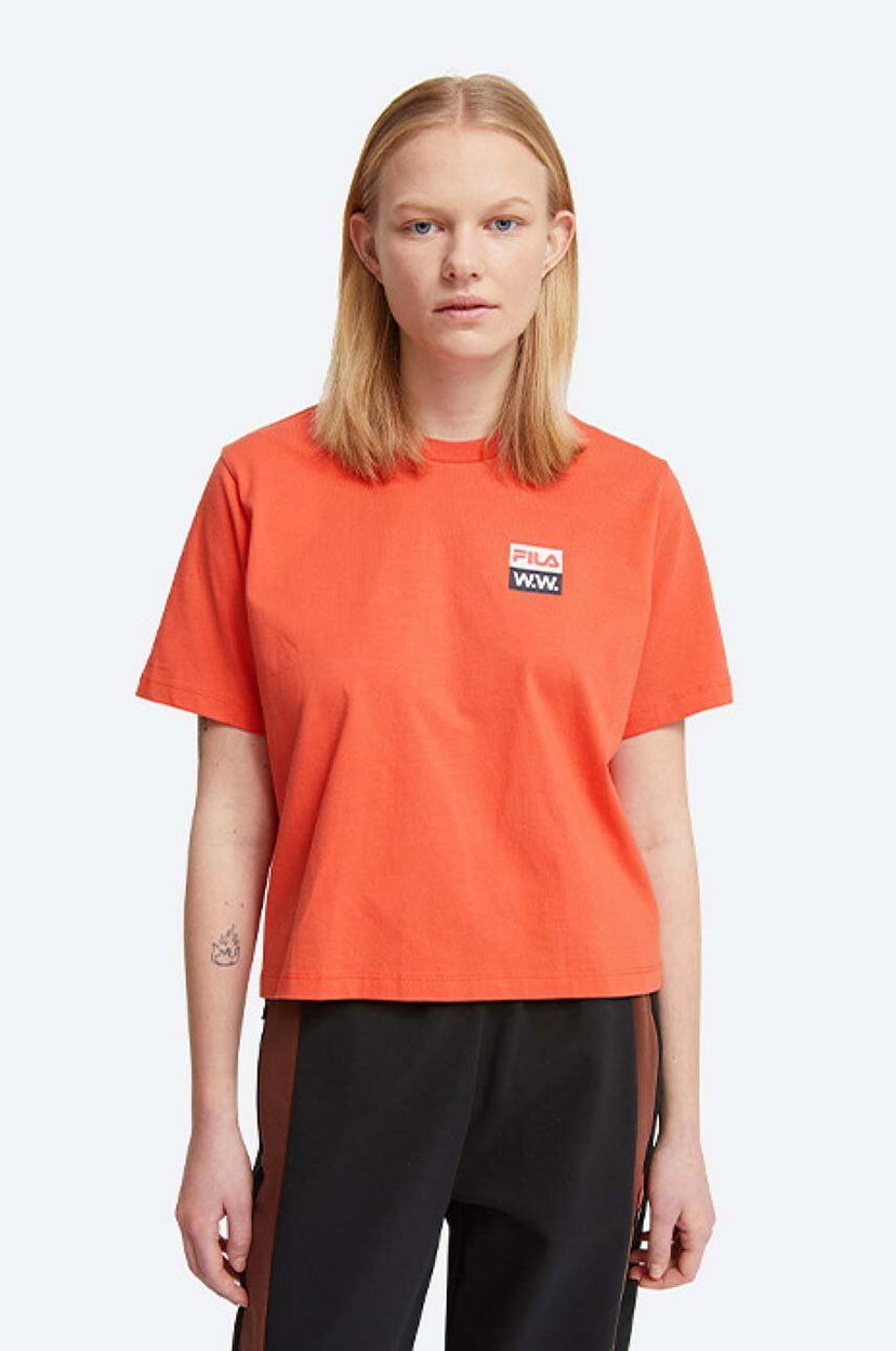 Majica WOOD WOOD Steffi T-Shirt Oranžna | 688376.B026