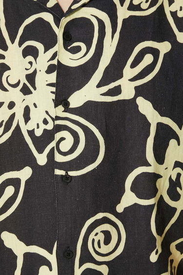 Srajce Samsoe Samsoe Samsoe Samsoe Regular Fit Floral Print Linen Shirt Črna | M23200085, 5