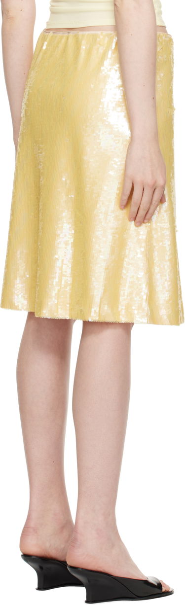 Krila GUIZIO Guizio Isabelle Sequin Midi Skirt Rumena | S25302W119, 2