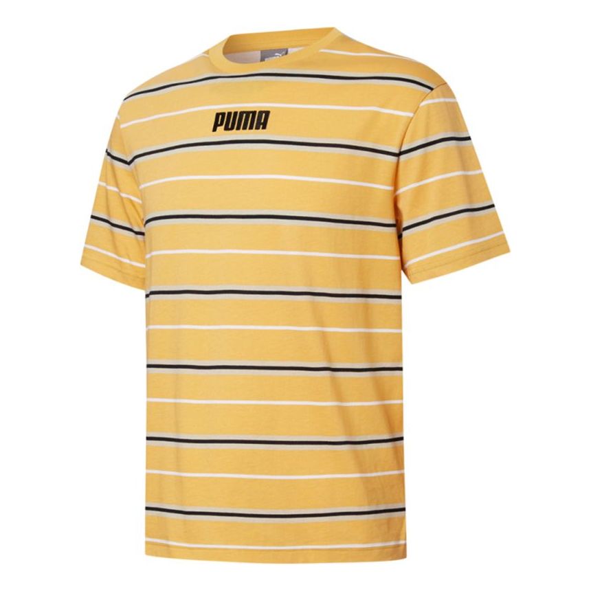 Majica Puma Modern Basics Advanced Striped Short Sleeve T-Shirt Rumena | 847668-37, 0