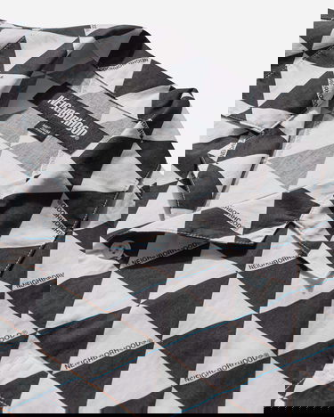 Srajce Neighborhood Triangle Pattern Hawaiian Shirt Črna | 251TSNH-SHM12 WH, 3