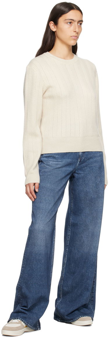 Pleteni pulover rag & bone Durham Knit Sweater Bela | WAS23F037CC37, 3