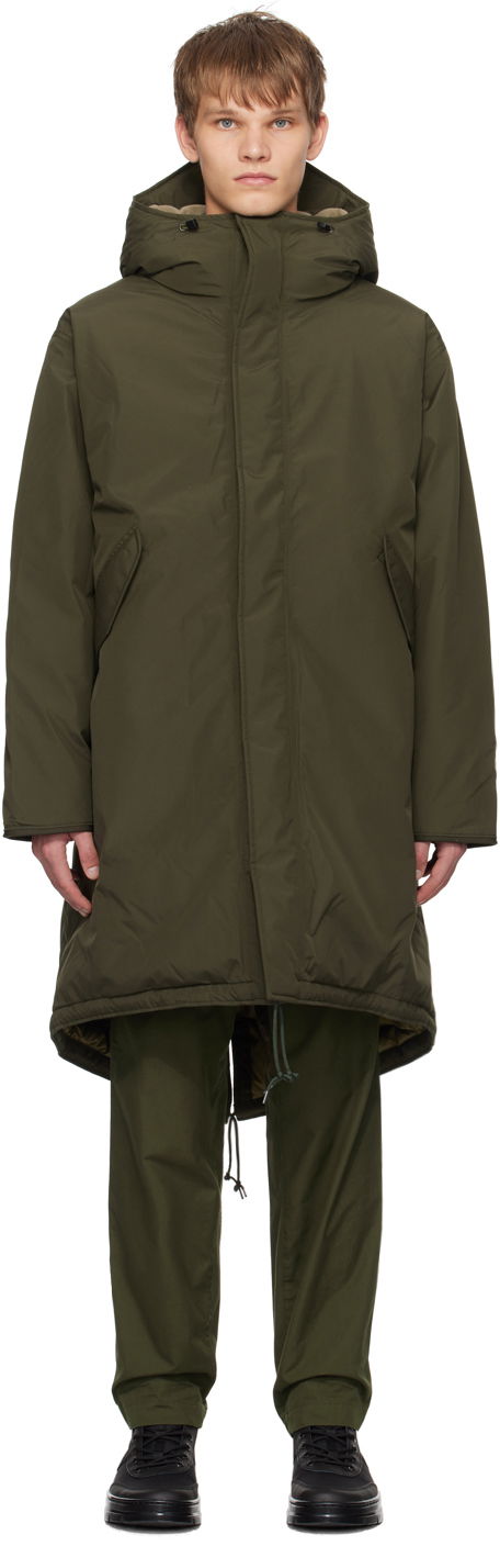 Parka NANAMICA Long Down Coat Zelena | SUBF358U