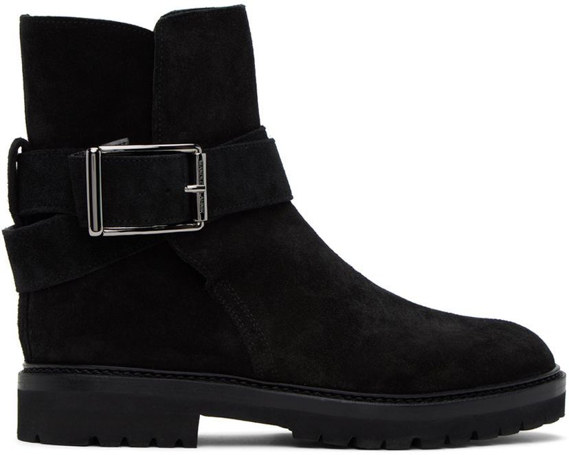 Oblačila Manolo Blahnik Manolo Blahnik Hather Suede Ankle Boots Črna | 323-2540-0002