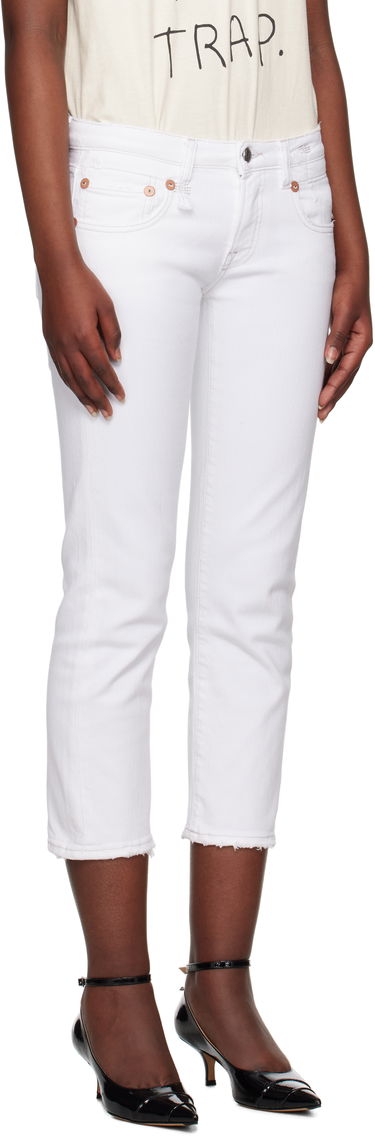 Kavbojke R13 R13 Boy Straight Cropped Jeans Bela | R13W0091-895A, 1