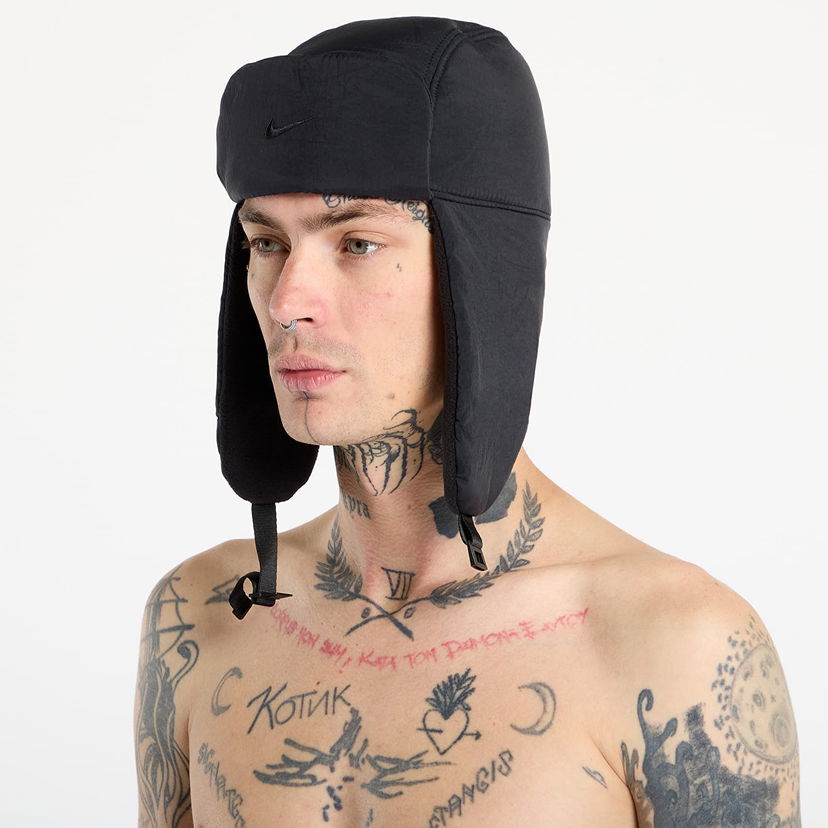 Kapa Nike Fly Unstructured Puffer Trapper Cap Črna | IB7310-010