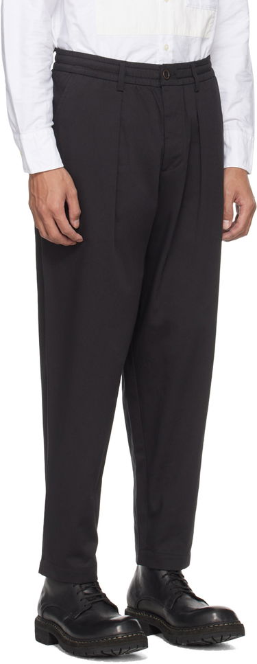 Hlače Universal Works Universal Works Pleated Trousers Črna | 00134, 1