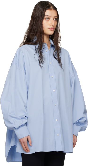 Srajce WARDROBE.NYC Oversize Shirt Minidress Modra | W1085R17, 1