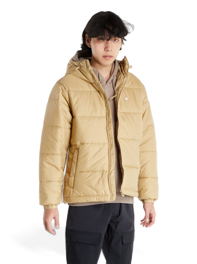 Puhovka adidas Originals Hooded Puffer Bež | H13556