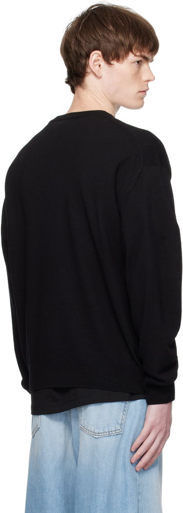 Pleteni pulover We11done We11done Logo Rhinestone Knit Pullover Črna | WD-KO2-25-652-U-BK, 2