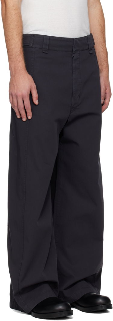Hlače LEMAIRE LEMAIRE Maxi Utility Trousers Črna | PA1249 LF1481, 1